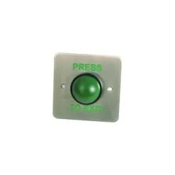 Green Dome Exit Button With Tamper Proof Collar