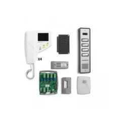 4 Way Bellissimo Surface Colour Video Entry Kit