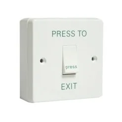Exit Button C/w Surface Box "PRESS TO EXIT"