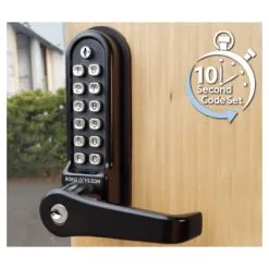Marine Grade Lever Turn Keypad With Internal Handle, Built-in Key Override And Tubular Latch