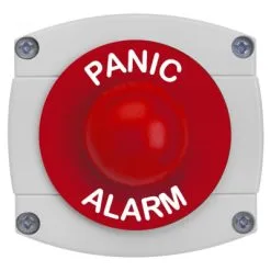 Securefast IP 66 Rated Panic Alarm Red Dome With Grey Backbox