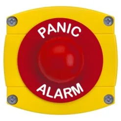 Securefast IP 66 Rated Panic Alarm Red Dome With Yellow Backbox
