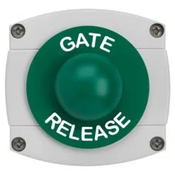 Securefast IP66 Rated Gate Release Green Dome With Grey Backbox