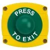 Securefast IP66 Rated Press To Exit Green Dome With Yellow Backbox