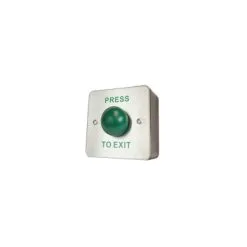 Surface Mount Green Dome Exit Button - PRESS TO EXIT