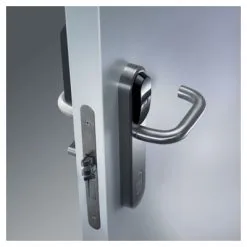 Lock - Right Handed In Brushed Stainless Steel With Straight Lever