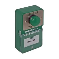 Green Dome Exit Button & Call Point 'PRESS TO EXIT'