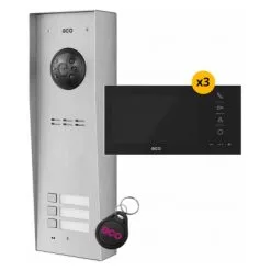 3 Way Video Door Entry KIT With Handsfree Monitors