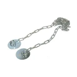 Chain Keeper Plate For Use With; Hold Open Magnets (1M Chain) - Stainless Steel