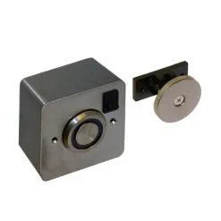 Surface Wall Mounted, Door Hold Open Electro-Magnet 24V DC - Stainless Steel