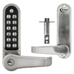 Easy Code Change Digital Lock With Key Override & Optional Free Passage
