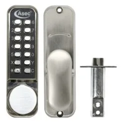 Easy Code Change Round Knob Digital Lock With Optional Holdback Push Button Lock