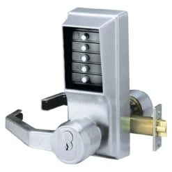 KABA-Unican L1021B (L1000-2) Mechanical Push Button Lock With Key Cylinder